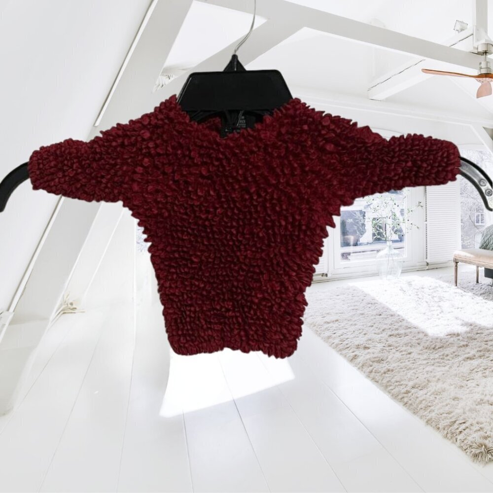 2 for $15 Red Popcorn Magic Stretch Crinkle Shirt One Size Juniors Y2K Style